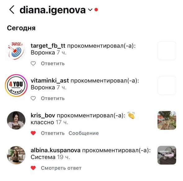 Мои результаты